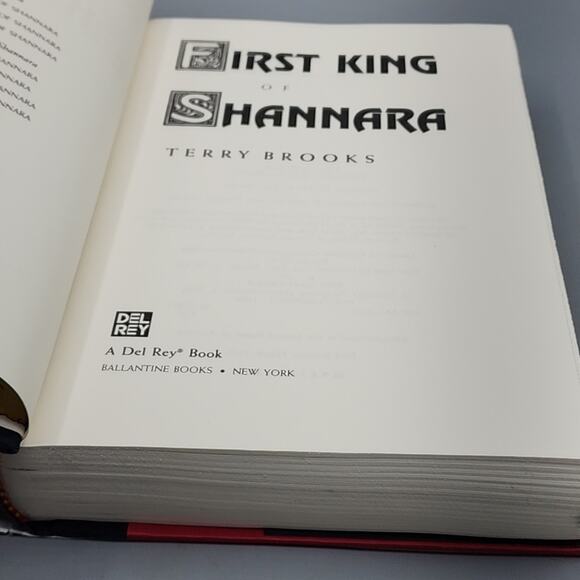 Terry Brooks First King of Shannara HC DJ 1st Edition 1996 w/ Color Map - Picture 8 of 14